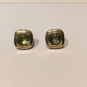 David Yurman champagne Albion Stud Earrings